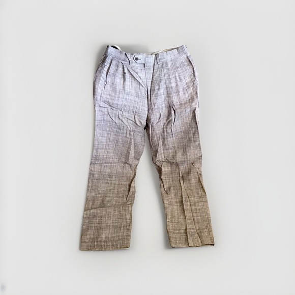 Missoni Vintage Linen/Silk Blend Mens Highrise Trousers Pants Size 50-34 - Picture 1 of 11
